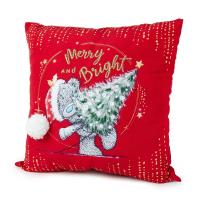 Merry And Bright Me to You Bear Christmas Cushion Extra Image 1 Preview
